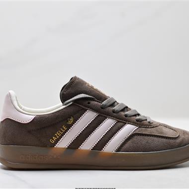Adidas Originals Gazelle Indoor 三葉草休閒防滑耐磨低幫板鞋