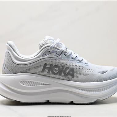 HOKA ONE ONE Bondi 9 復古舒適防滑耐磨 低幫 山地戶外跑步鞋