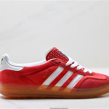 Adidas Originals Gazelle Indoor 三葉草休閒防滑耐磨低幫板鞋