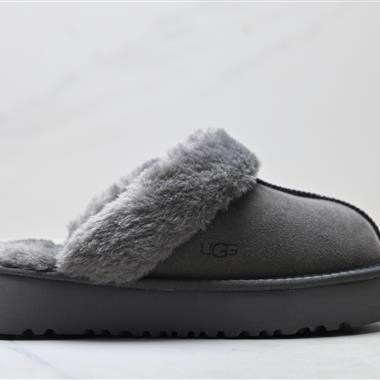 UGG DAKOTA 舒適柔軟時尚 耐磨增高保暖 一腳蹬保暖雪地靴