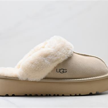 UGG DAKOTA 舒適柔軟時尚 耐磨增高保暖 一腳蹬保暖雪地靴