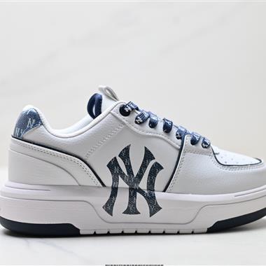 MLB CHUNKY LINER DENIM 厚底增高休閒鞋 防滑耐磨 低幫 老爹鞋