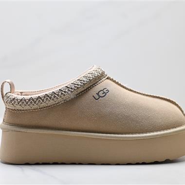 UGG TAZZ 舒適柔軟時尚 耐磨增高保暖 民族風一腳蹬保暖雪地靴