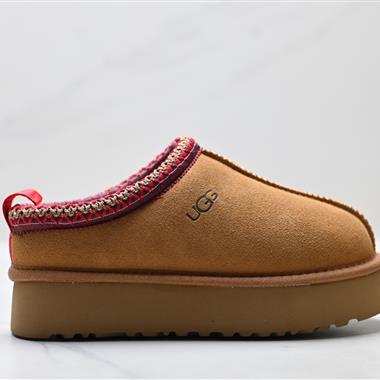 UGG TAZZ 舒適柔軟時尚 耐磨增高保暖 民族風一腳蹬保暖雪地靴