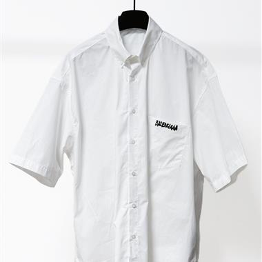 Balenciaga   2026夏季新款短袖襯衫  尺寸偏大