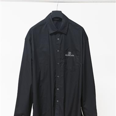 Balenciaga   2026秋冬新款長袖襯衫  尺寸偏大