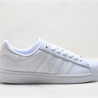 Adidas Originals Superstar貝殼頭系列 三葉草低幫經典百搭休閒運動板鞋