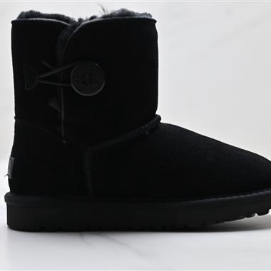 UGG BAILEY BUTTON II BOOST 羊皮保暖 皮毛一體加絨 迷你單扣 雪地靴