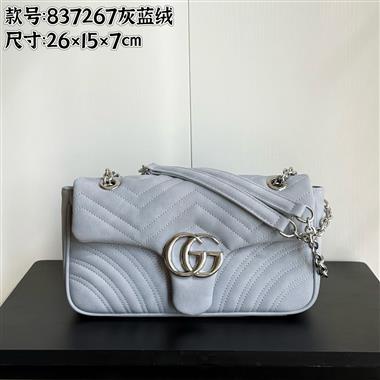 GUCCI   2026新款女生時尚包包   尺寸：26*15*7CM