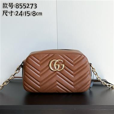 GUCCI   2026新款女生時尚包包   尺寸：24*15*8CM
