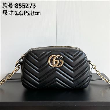 GUCCI   2026新款女生時尚包包   尺寸：24*15*8CM