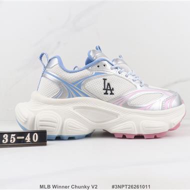 MLB Winner Chunky V2 低幫厚底減震休閒跑步鞋