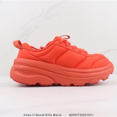 Hoka U Bondi B3ls Marni 厚底減震跑步鞋